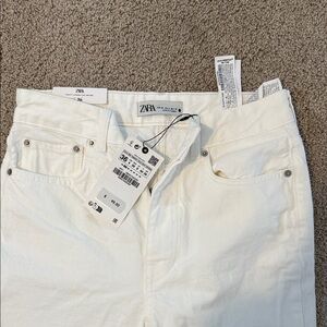 Zara Womens Slim White Jeans